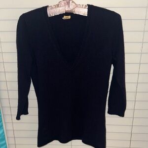 J Crew Women's Black Cashmere Sweater